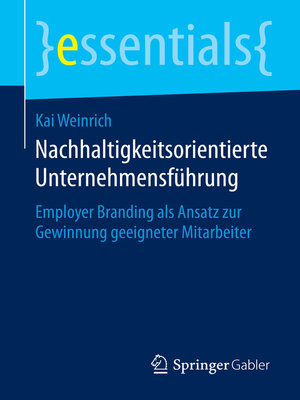 cover image of Nachhaltigkeitsorientierte Unternehmensführung
